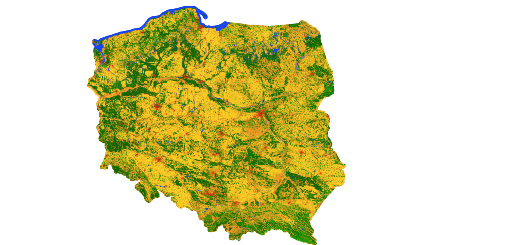 Nowe mapy pokrycia terenu i ortofotomapa udostępnione na geoportalu