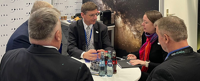 Spotkania przedstawicieli POLSA podczas Space Tech Expo w Bremie
