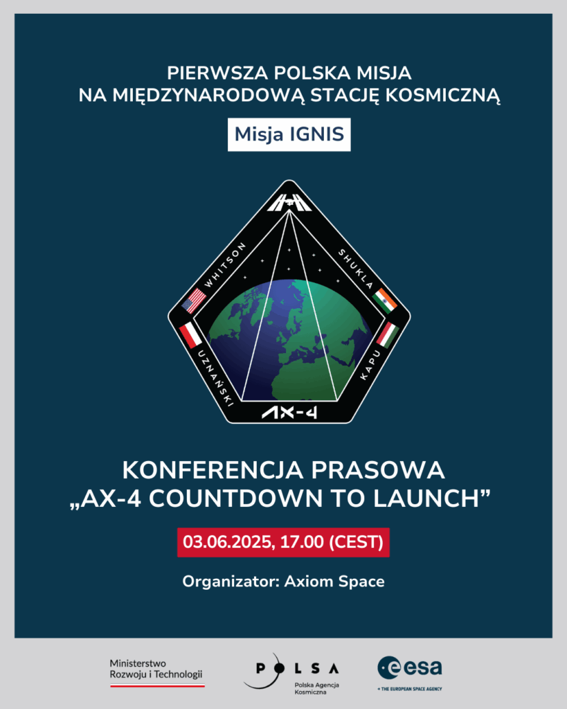 Axiom Space zaprasza na ostatnią przed startem konferencję prasową z załogą misji Ax-4