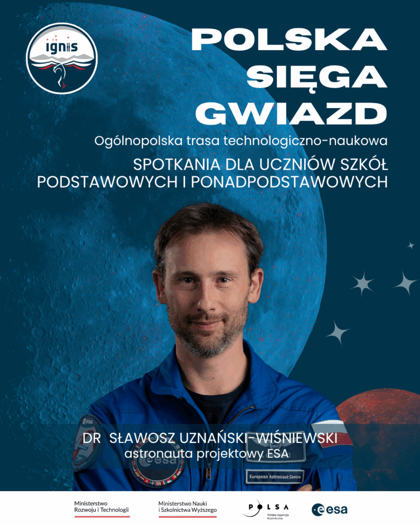 Spotkania dla uczniów szkół podstawowych i ponadpodstawowych w ramach ogólnopolskiej trasy technologiczno-naukowej "Polska sięga gwiazd"